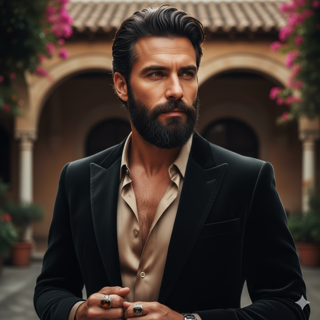 AI Generated image of a person created by Falcon 3 AI Model when asked to generate an image of a person in Arabic