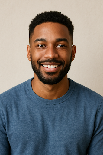 An AI generated image of a black person