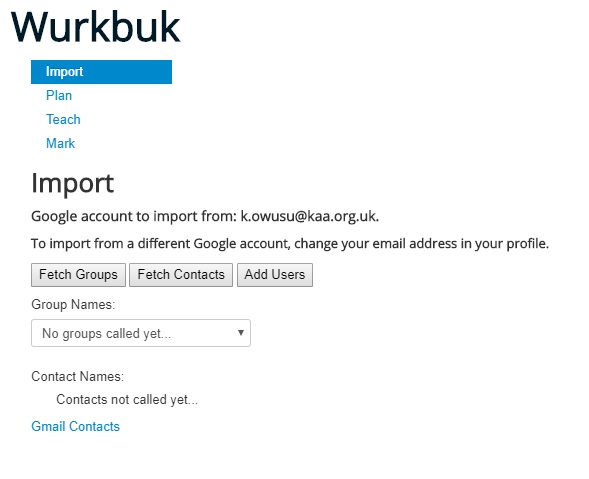 wurkbuk import